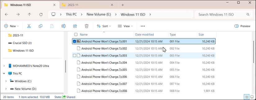 How To Split Large Files into Multiple Files on Windows