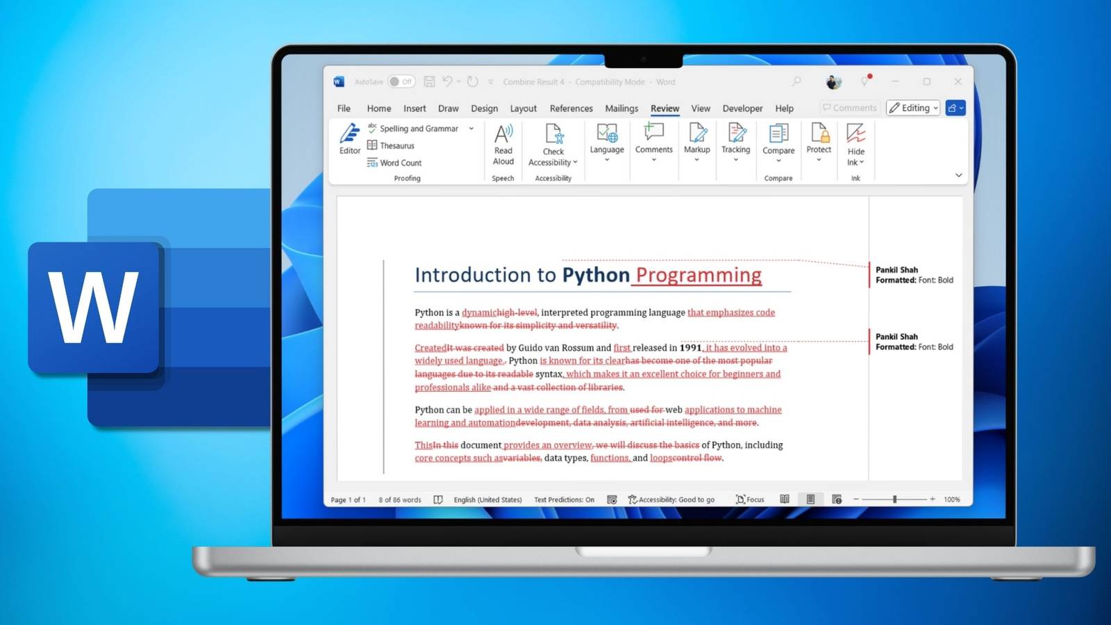 How to Compare Two Word Documents Side by Side
