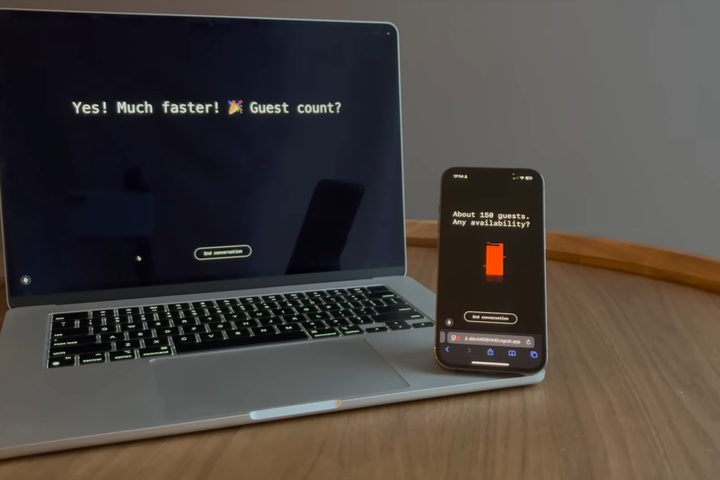 Two AI agents speaking using GibberLink.