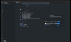 VS Code IDE creating Python virtual environment