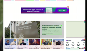 Yahoo news home page with latest happenings around the world