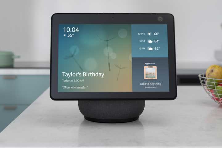 The Amazon Echo Show on a table.