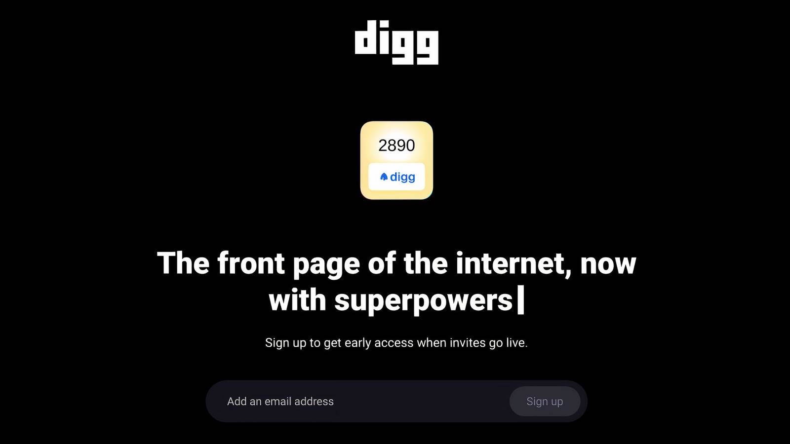 Internet Dig Digg, the Former