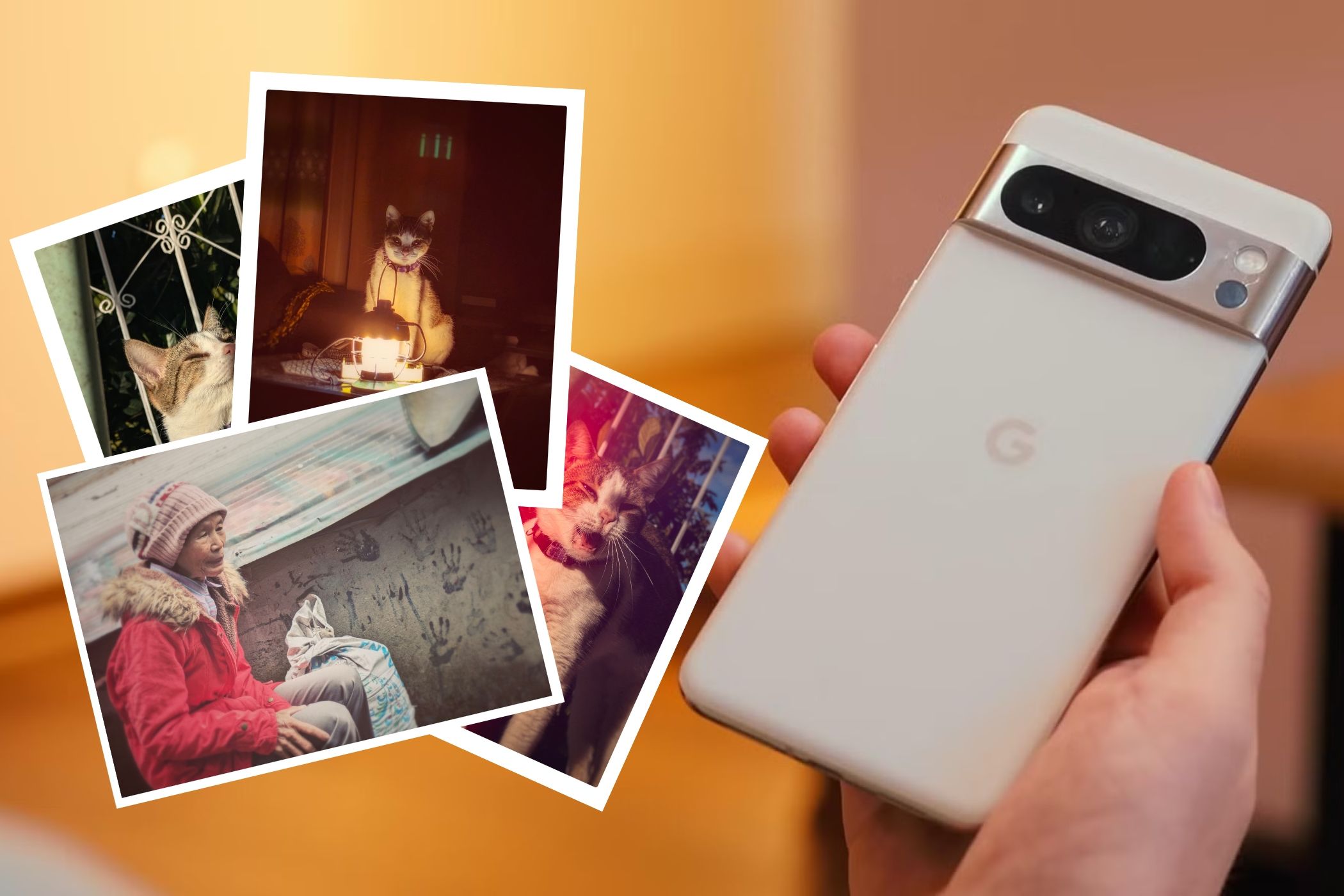 Mano sosteniendo el teléfono Google Pixel