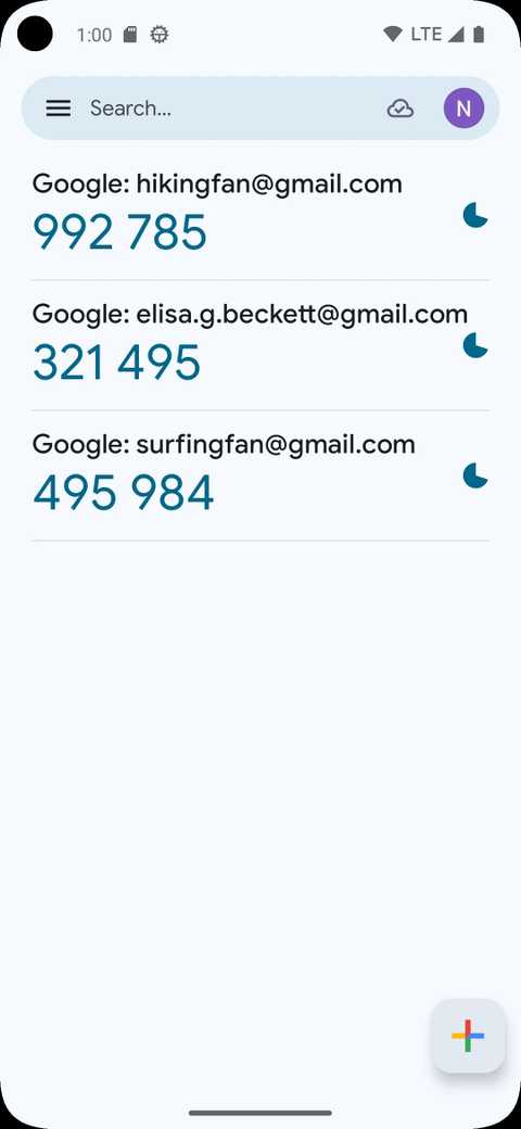Генерация кодов в Google Authenticator Список кодов двухфакторной аутентификации в Google Authenticator