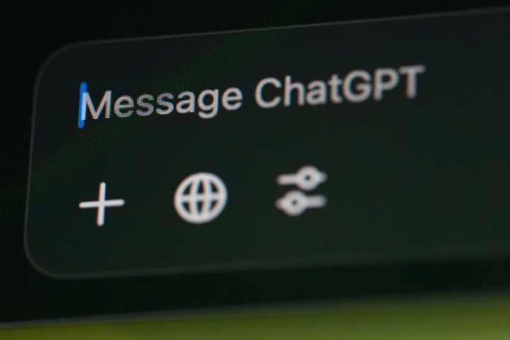 Message ChatGPT Text and Search Icons Box