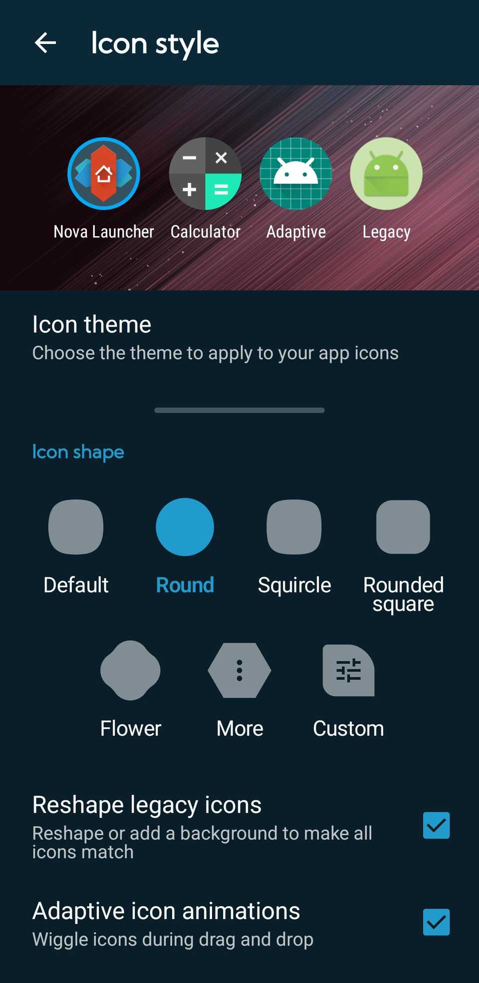Nova Launcher icon customization