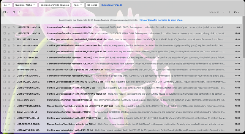 Email Spam Flooding From Attacker