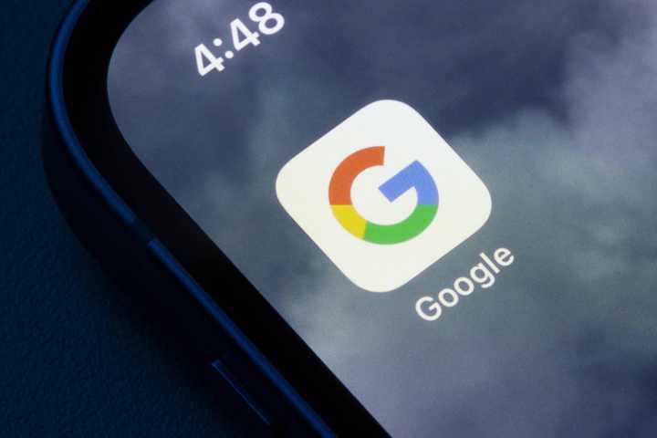 Google app icon on iPhone home screen