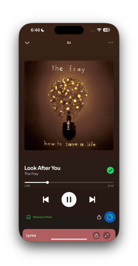 Look After You by The Fray on the Spotify app