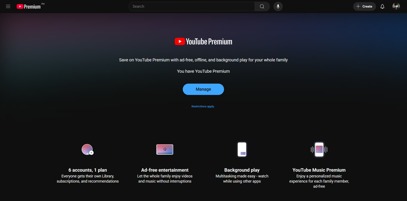 YouTube Music come bundled with YouTube Premium subscription