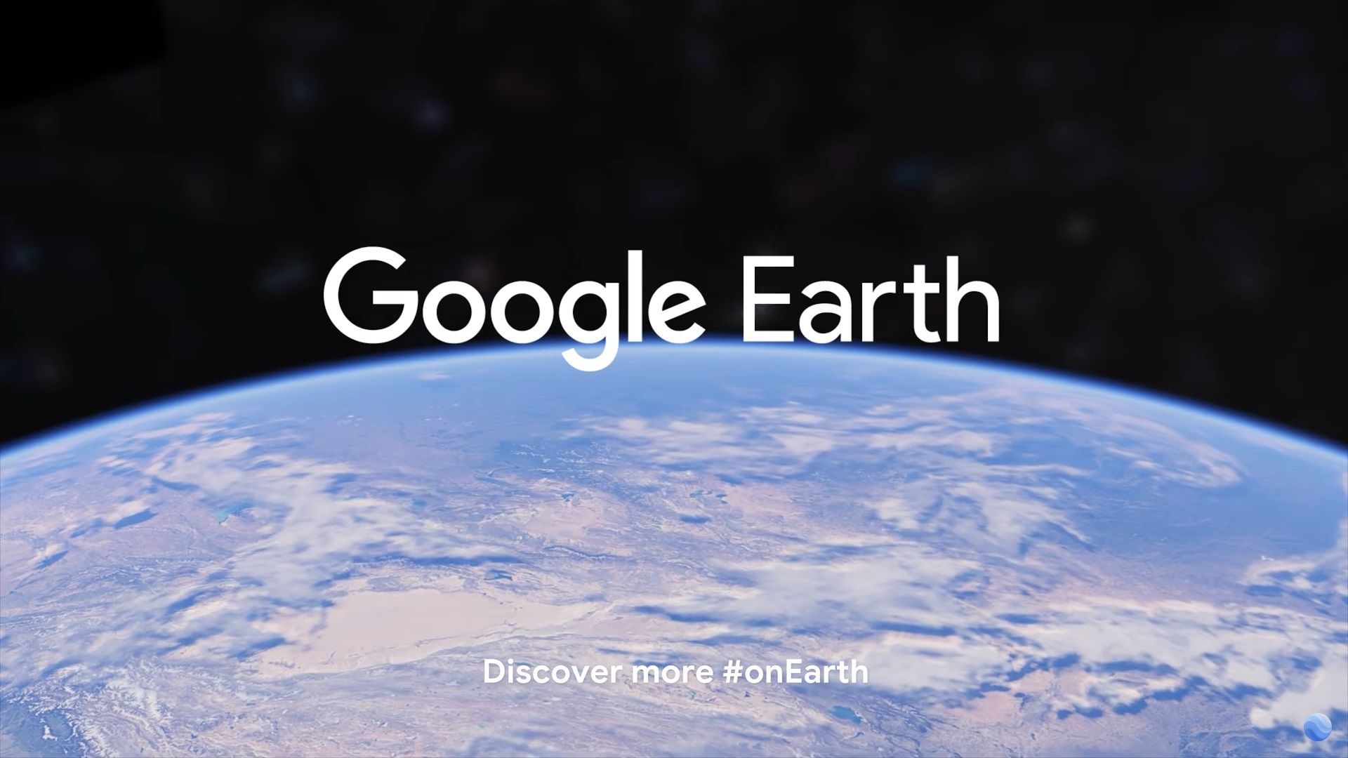 google earth logo on top of earth.