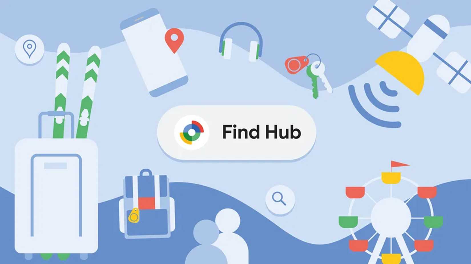 Google's Find Hub app logo and name