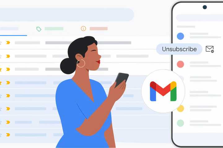 Gmail's promo shot for its Manage Subscriptions feature