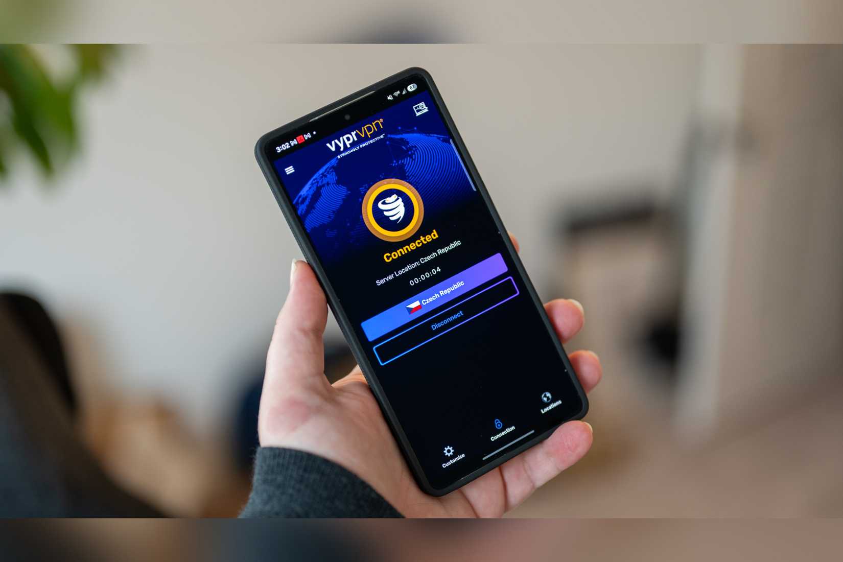 VyperVPN running on an Android smartphone