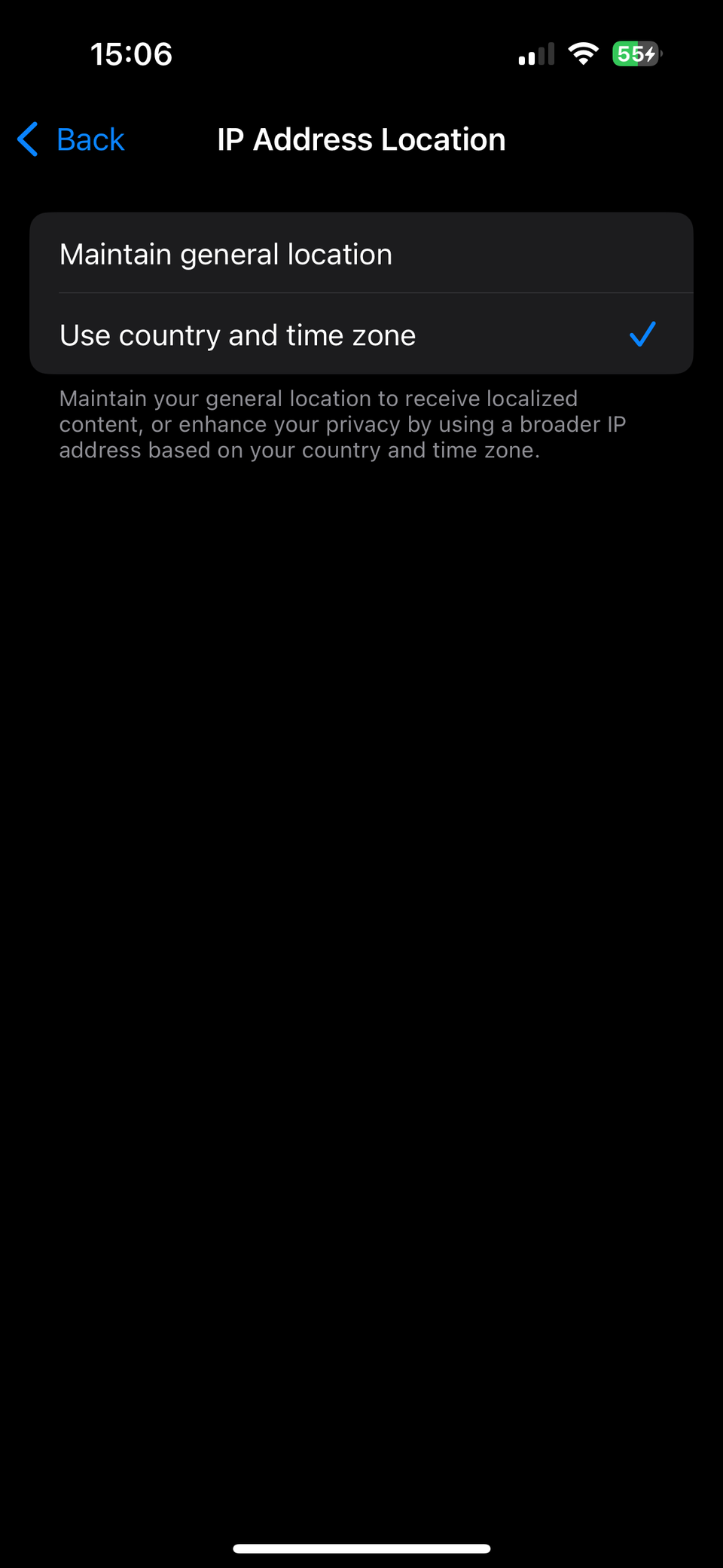 iCloud Private Relay Location