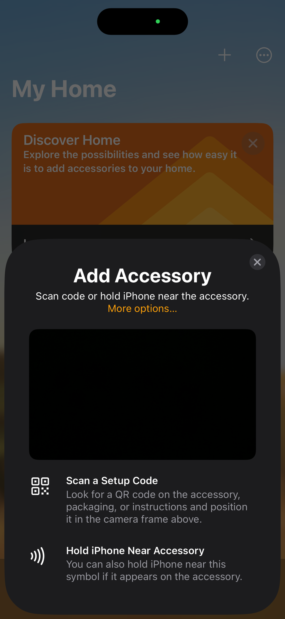 iPhone Home App Add Devices