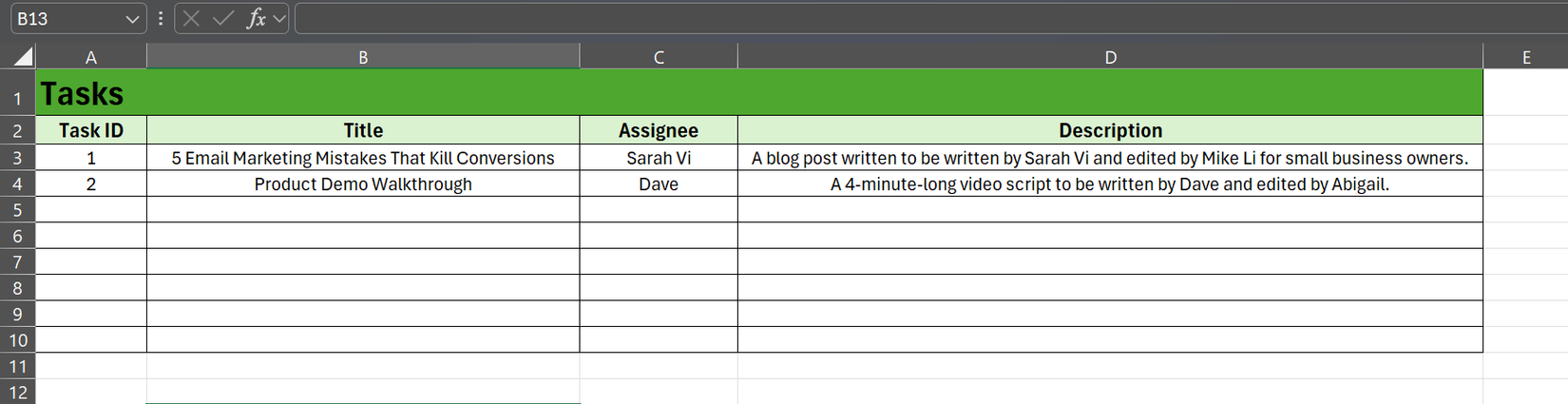 I Built a Fully Functional Kanban Board in Excel