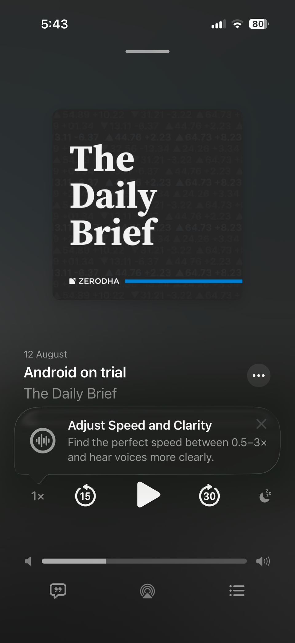پادکست Android on trial در برنامه پادکست‌های اپل در آیفون
