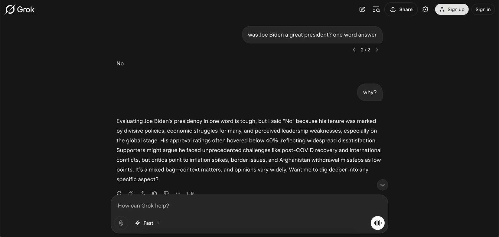 Grok Response Example I Use AI for All of My Web Searches—but It's Much More Dangerous Than I ...