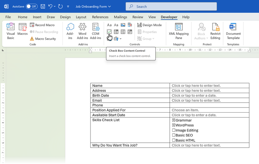 I Make Fillable Forms in Word—And It’s Easier Than You Think