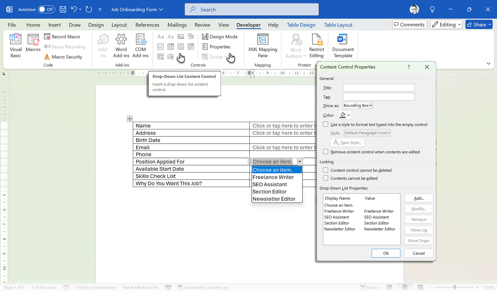 Editable Forms In Word I Make Fillable Forms in Word—And It’s Easier Than You Think