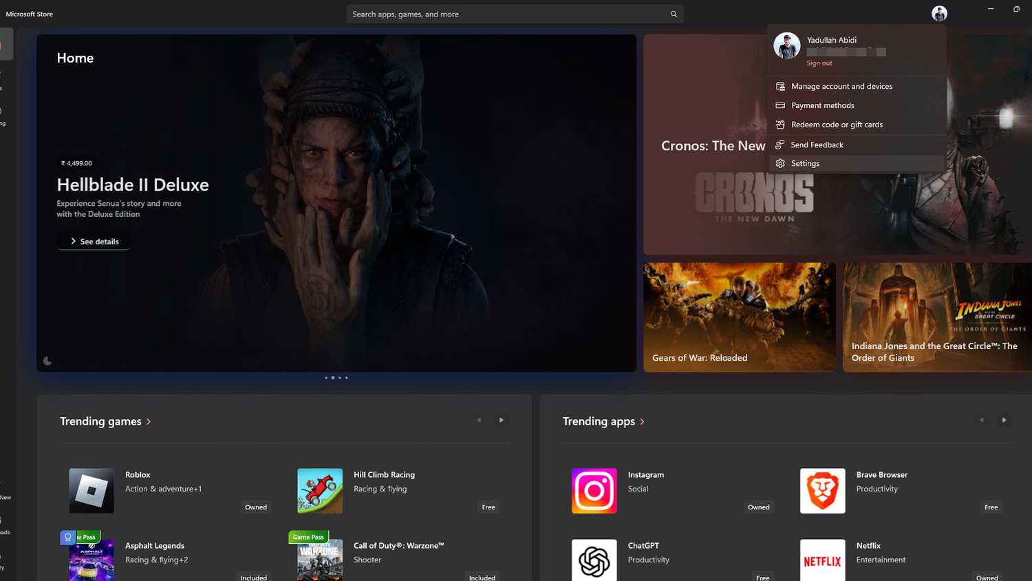Microsoft Store on Windows 11