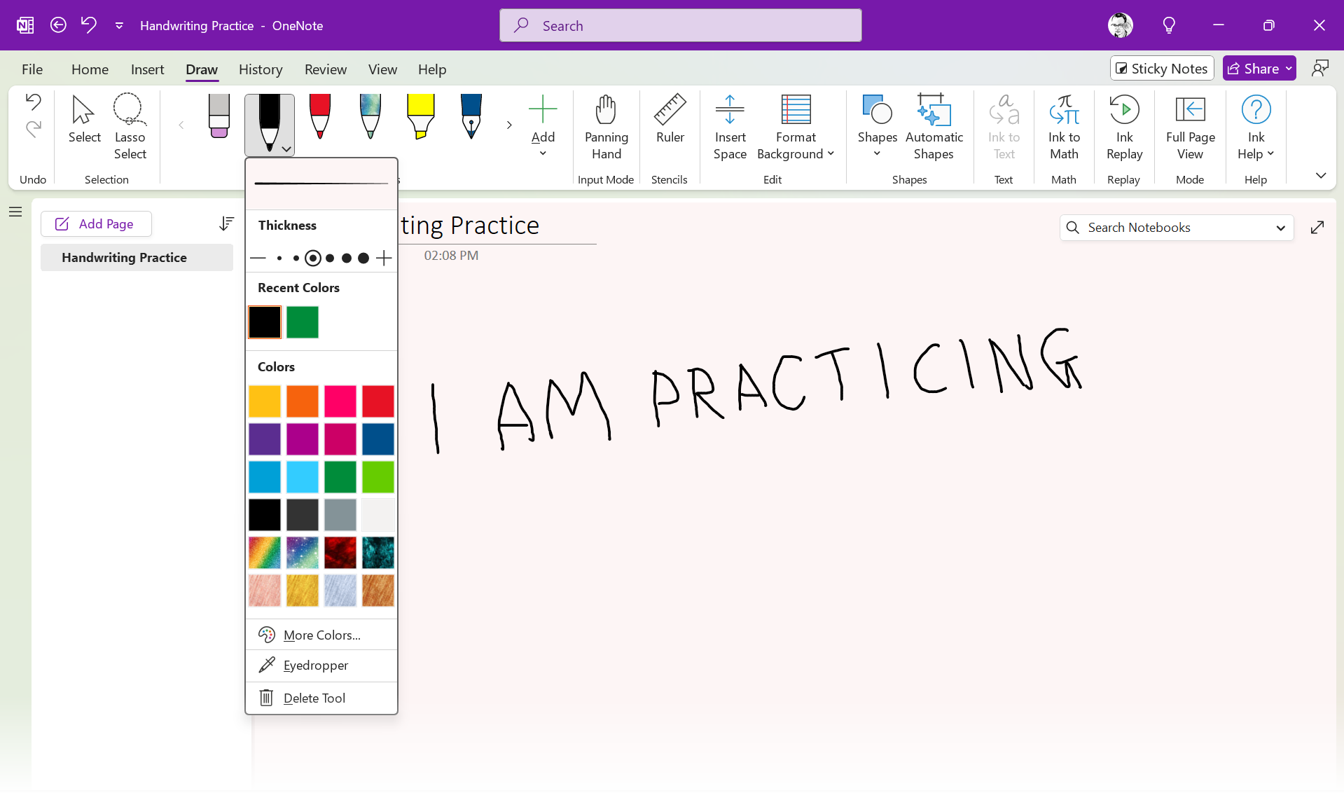 Onenote Handwriting Sheet This OneNote Trick Converts My Handwriting to Perfectly Legible Text