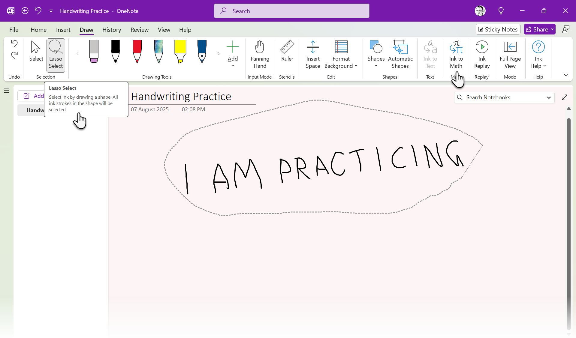 Onenote Handwriting Sheet This OneNote Trick Converts My Handwriting to Perfectly Legible Text