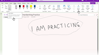 Pretty Text Ribbon Onenote This OneNote Trick Converts My Handwriting to Perfectly Legible Text