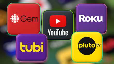 sports streaming brands logo boxes blurred background.