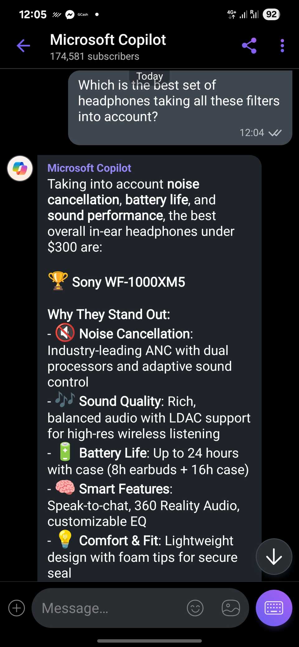 مقایسه قیمتها در Viber با استفاده از MS Copilot