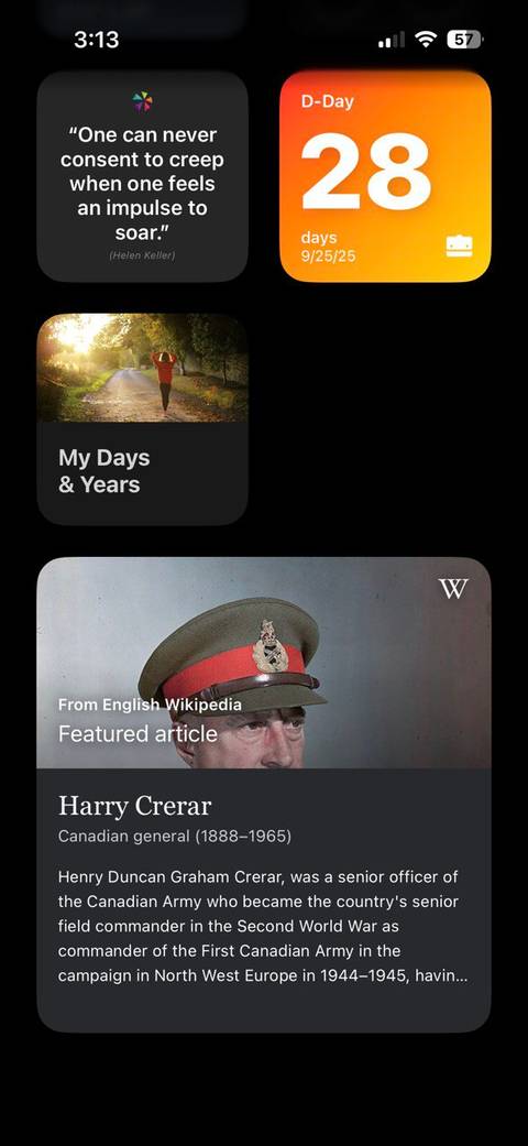 Wikipedia Widget on iOS