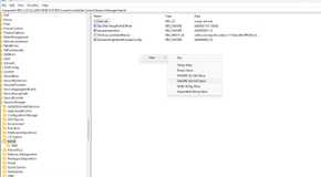 Windows registry editor key creation menu