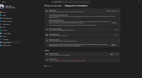 Windows 11 diagnostic and feedback settings