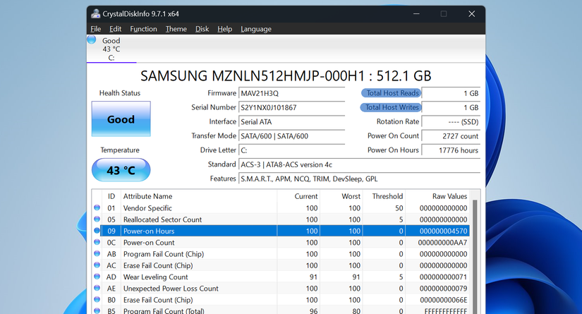 I Checked My SSD’s Health—Here's What the Numbers Are Telling Me