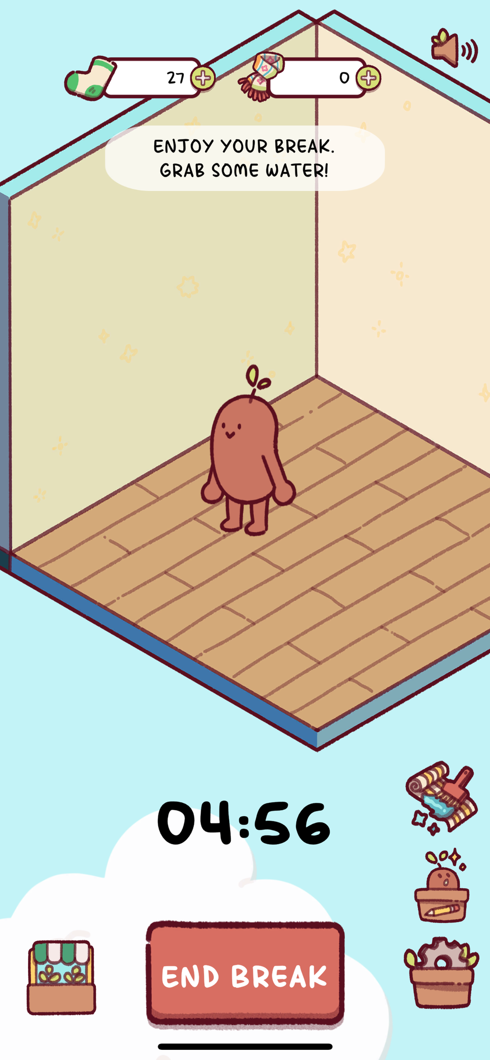 Focus Friend app break timer.