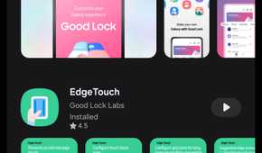 Galaxy Store search results showing Good Lock app