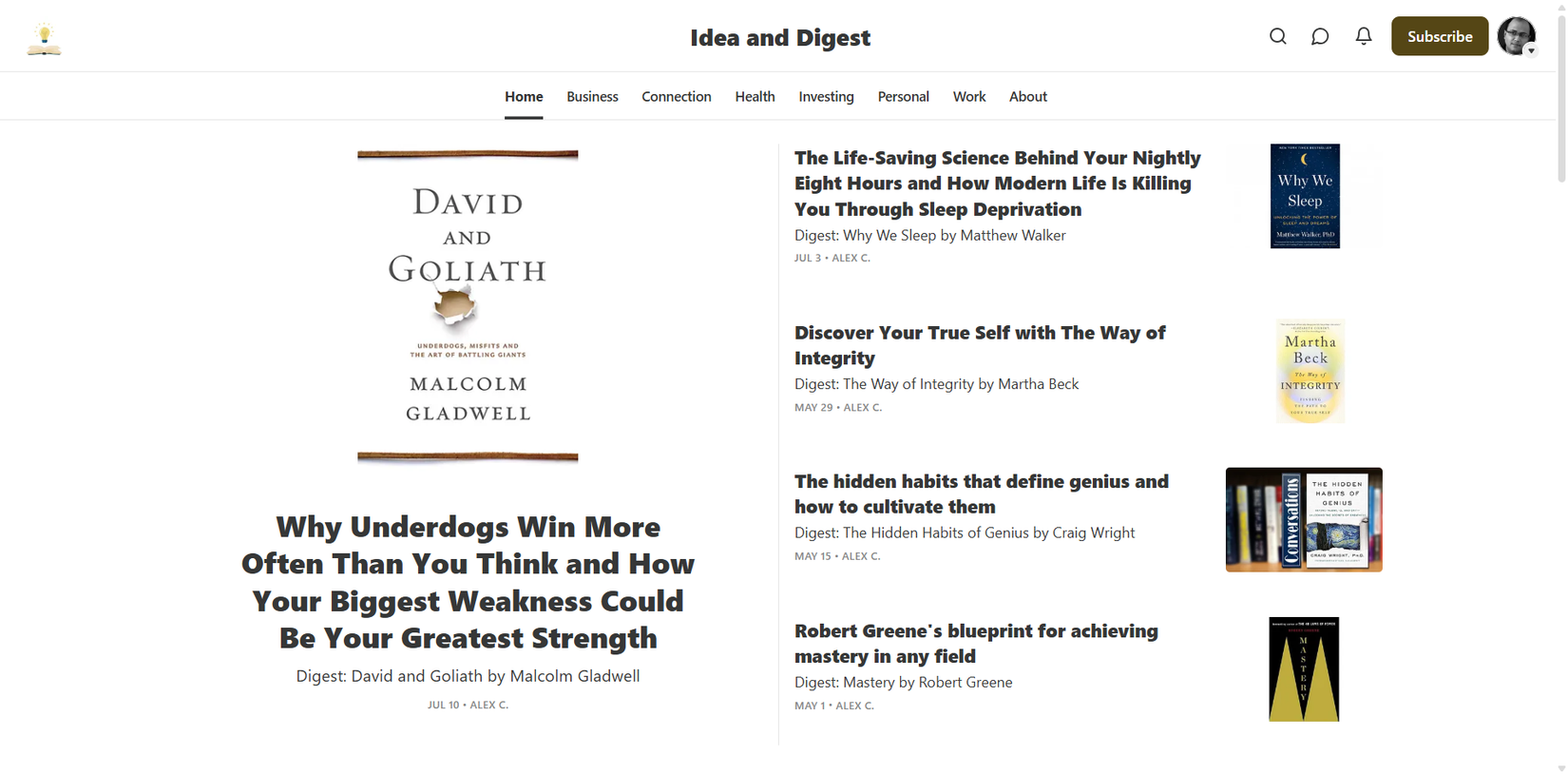 Idea and Digest