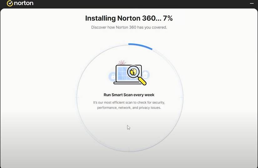 Installing Norton antiivirus on a computer
