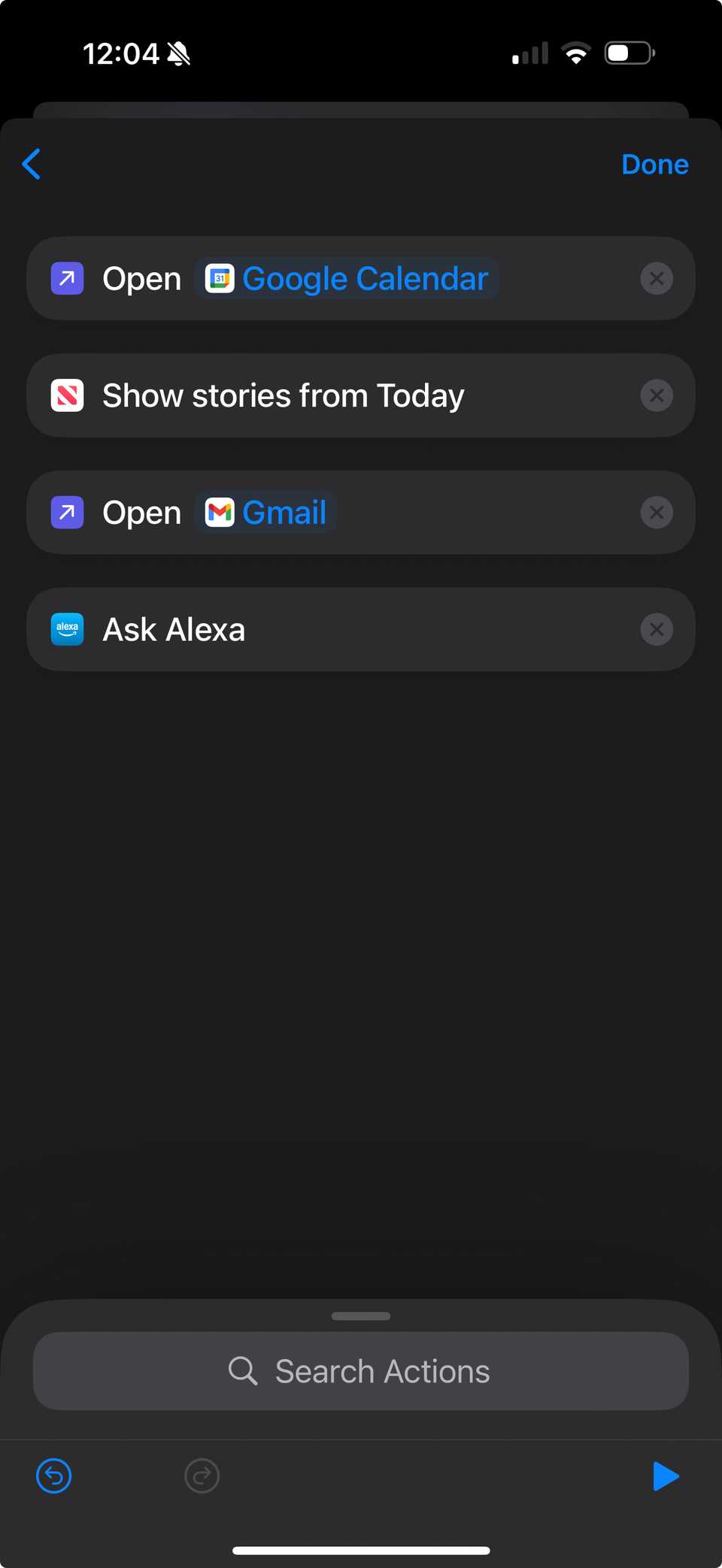 office nfc tag actions