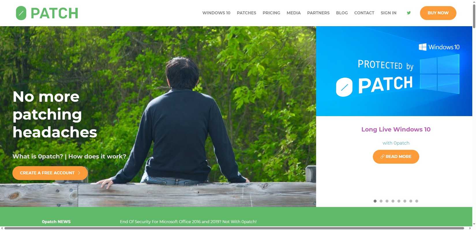 opatch windows 10 patch tool home page.