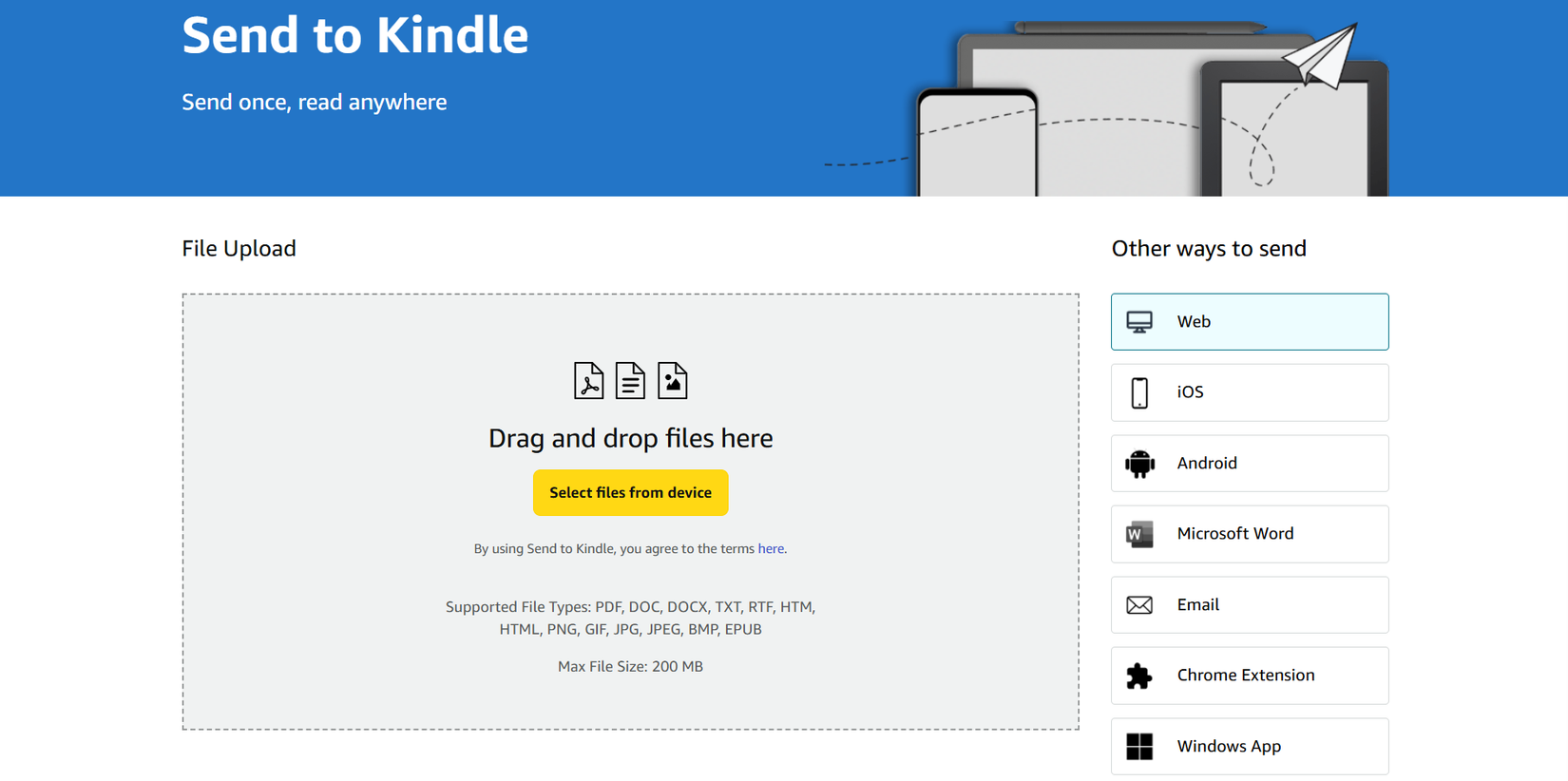 Send to Kindle