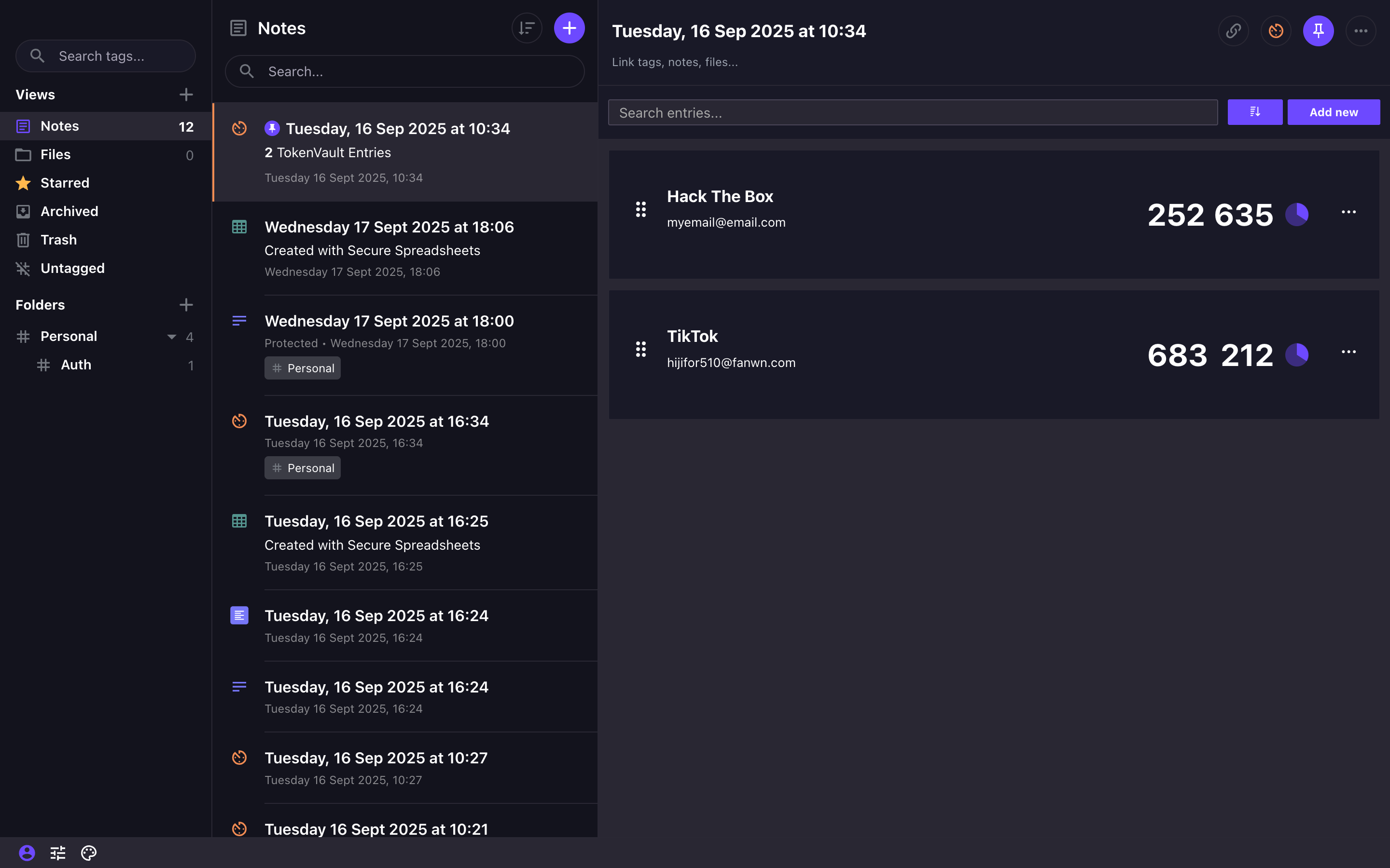 Viewing Standard Notes interface on macOS