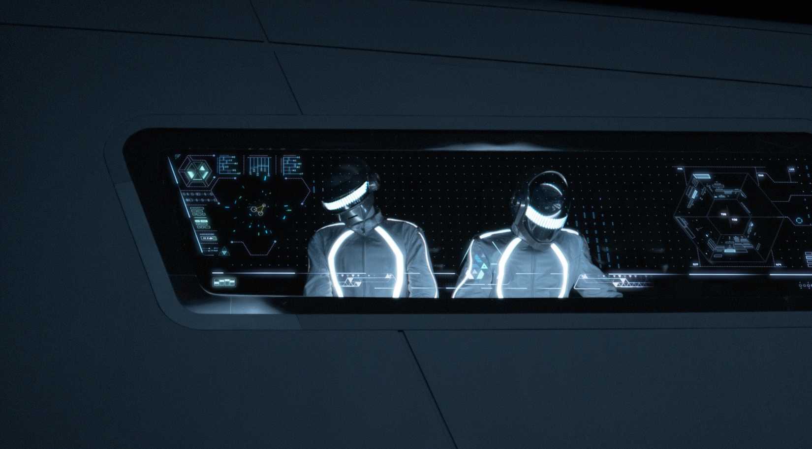 Daft Punk's cameo in Tron Legacy.