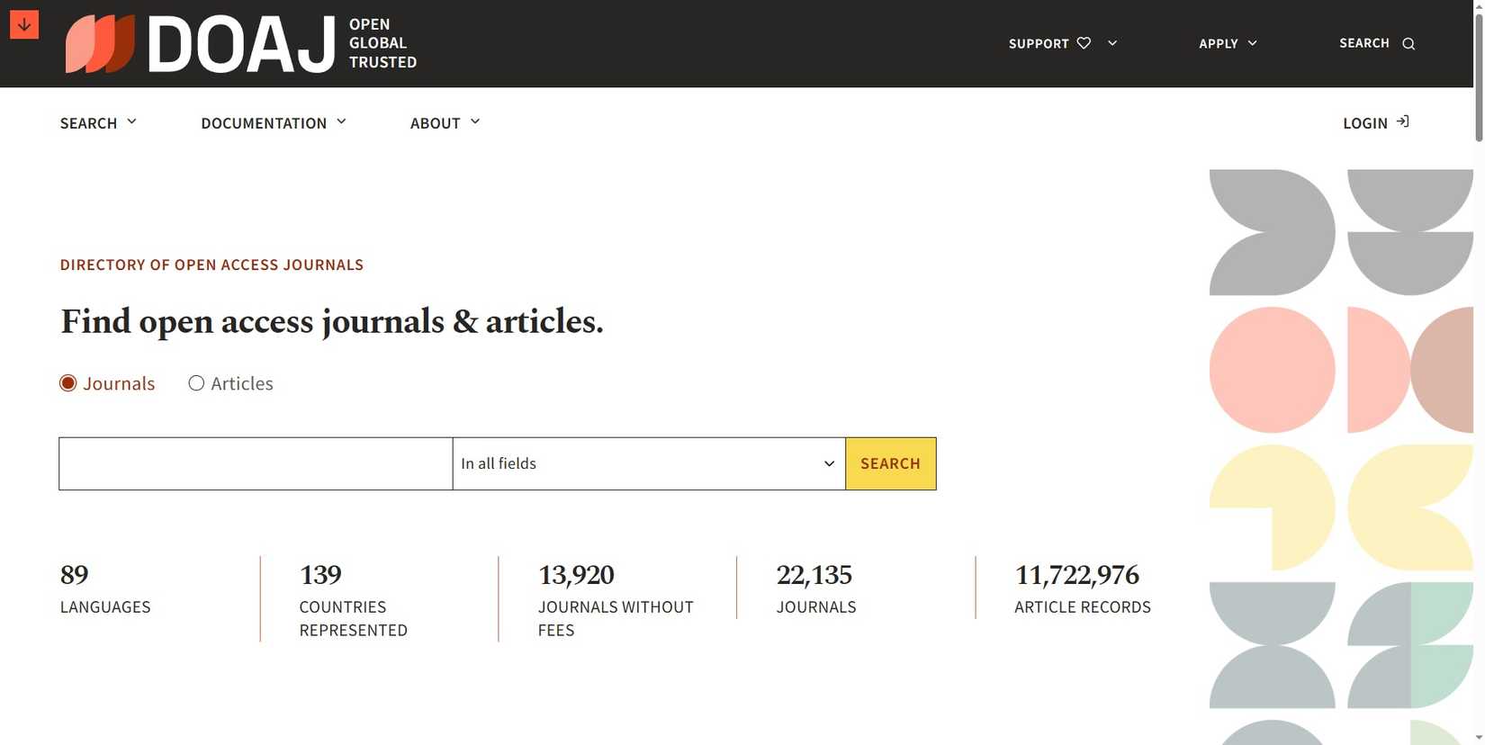 directory of open access journals homepage.