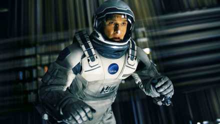 interstellar movie man floating in space.