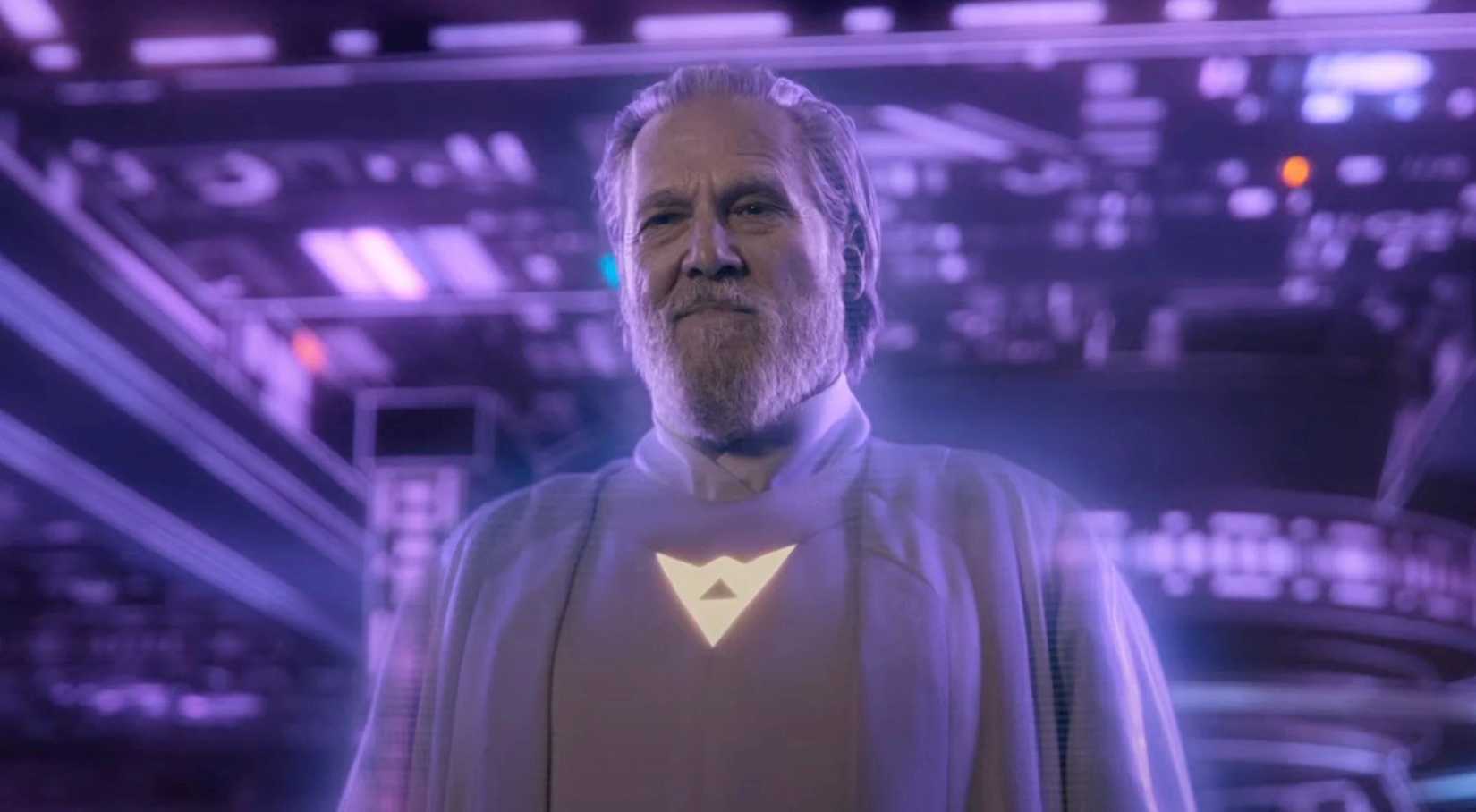 Jeff Bridges in Tron Ares as a construct.