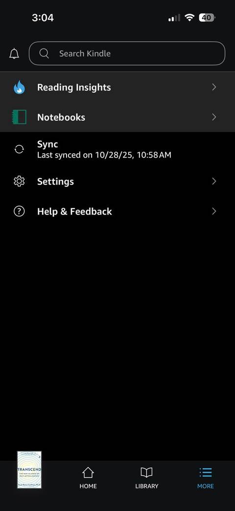 Kindle App Reading Insights
