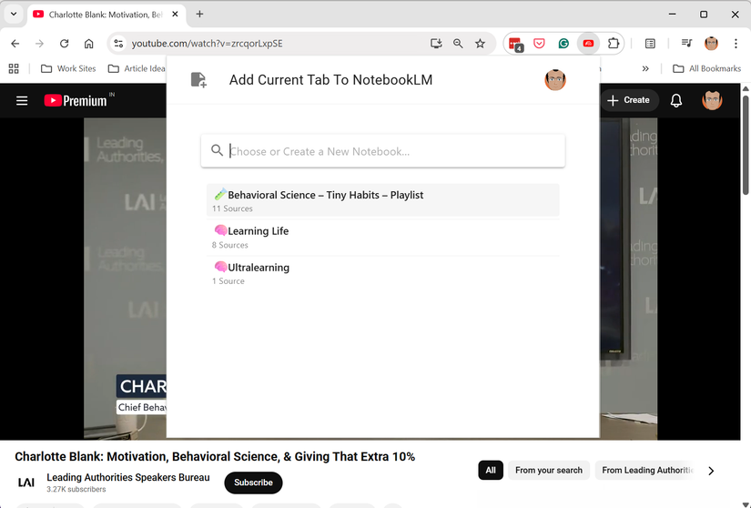 YouTube to NotebookLM